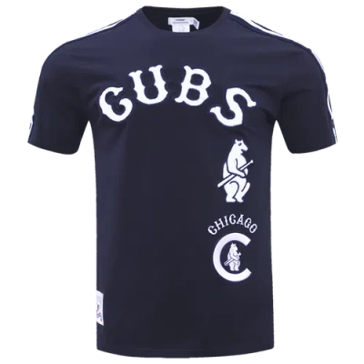 Pro Standard Mens  Cubs Retro Classic Sj Striped Tee In Blue