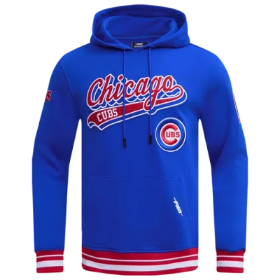 Pro Standard Mens  Cubs Script Tail Rib Flc Po Hoodie In Multi