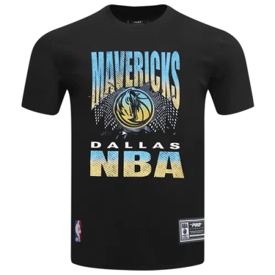 Pro Standard Mens  Dallas Mavericks Electric Blue S/s Flex T-shirt In Black