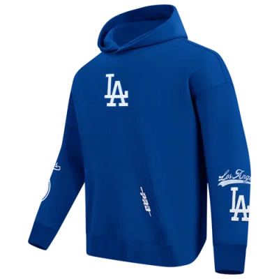 Pro Standard Mens  Dodgers Living Large Drop Shoulder Po Hoodie In Blue