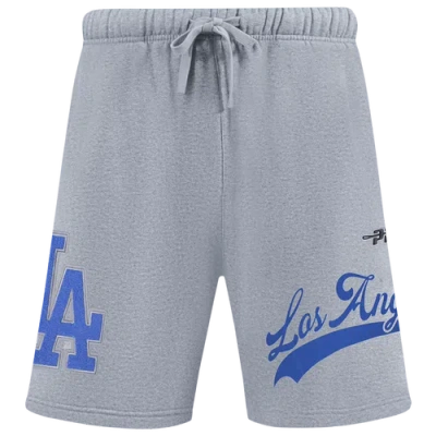 Pro Standard Mens  Dodgers Living Large Fleece Shorts In Gray