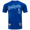 Pro Standard Mens  Dodgers Logo Classic Mesh Pro Team Taping Shirt