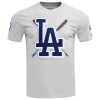 Pro Standard Mens  Dodgers Mash Up Sj Tee In Gray