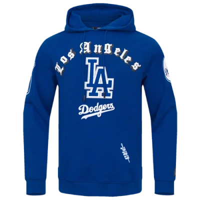 Pro Standard Mens  Dodgers Old English Flc Po Hoodie In Blue