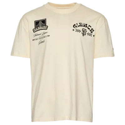 Pro Standard Mens  Giants Wavy Pro Drop Shoulder Fc T-shirt In White