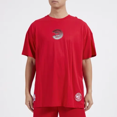 Pro Standard Mens  Hawks Os Letters Cj Ds T-shirt In Red/red