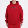Pro Standard Mens  Hawks Os Letters Fleece P/o Hoodie In Red/red