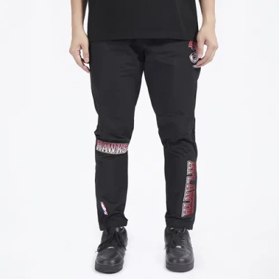 Pro Standard Mens  Hawks Os Letters Woven Pants In Black/black