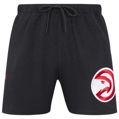 Pro Standard Mens  Hawks Souvenir Mesh Shorts In Black/red
