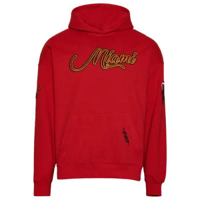Pro Standard Mens  Heat Cs Drop Shoulder Pullover Hoodie In Black/red
