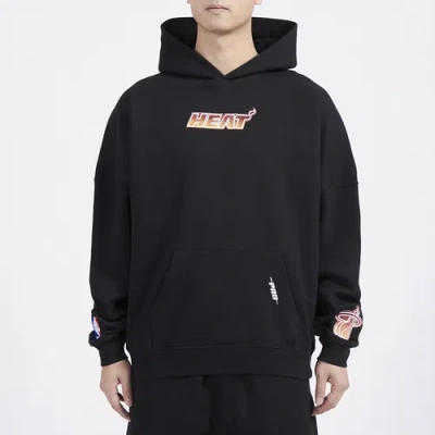 Pro Standard Mens  Heat Os Letters Fleece P/o Hoodie In Black/black