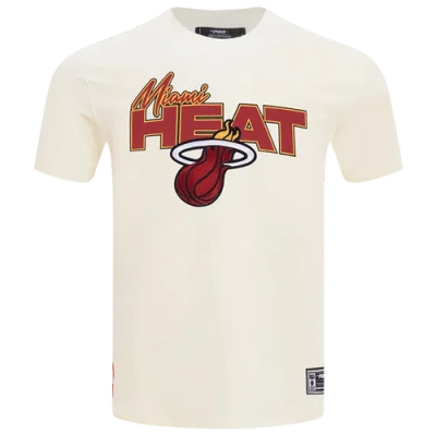 Pro Standard Mens  Heat World Of Basketball T-shirt In Eggshell/multi