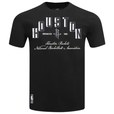 Pro Standard Mens  Houston Rockets Black Cat S/s Flex T-shirt
