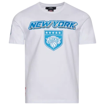 Pro Standard Mens  Knicks Military Sj T-shirt In White/blue