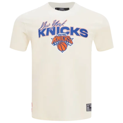 Pro Standard Mens  Knicks World Of Basketball T-shirt In Eggshell/multi
