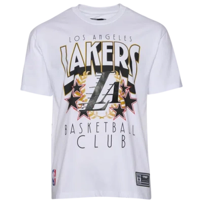 Pro Standard Mens  La Lakers Empire Pro Drop Shoulder T-shirt In White