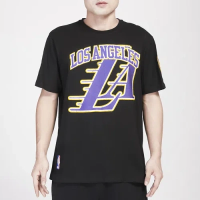 Pro Standard Mens  Lakers Crackle Sj T-shirt In Black