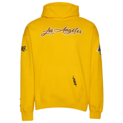 Pro Standard Mens  Lakers Cs Drop Shoulder Pullover Hoodie In Yellow/purple