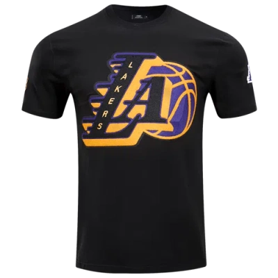 Pro Standard Mens  Lakers Mash Up Sj Tee In Black