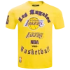 Pro Standard Mens  Lakers Old English Sj Tee In Yellow
