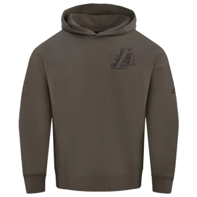 Pro Standard Mens  Lakers Pullover Hoodie In Brown