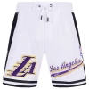 Pro Standard Mens  Lakers Script Tail Dk 2.0 Short In White