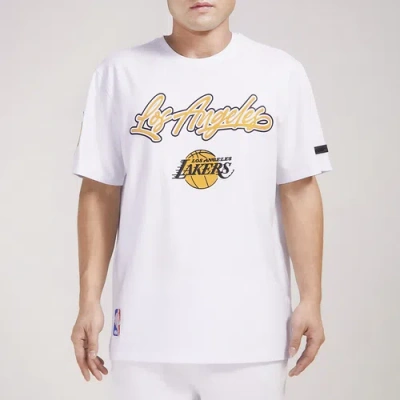Pro Standard Mens  Lakers Short Sleeve T-shirt In Yellow/white