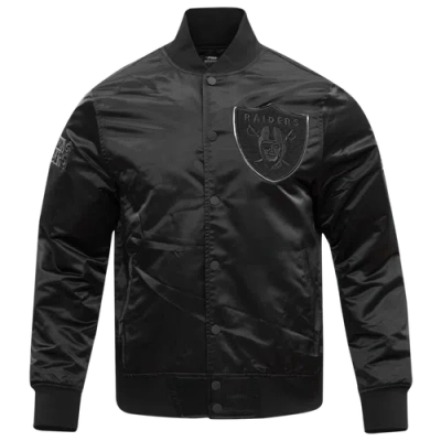 Pro Standard Mens  Las Vegas Raiders Satin Jacket In Black
