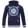 Pro Standard Mens  Mariners Mash Up Rib Flc Po Hoodie