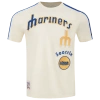 Pro Standard Mens  Mariners Retro Classic Sj Striped Tee V2 In Neutral