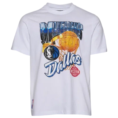 Pro Standard Mens  Mavericks Gold Hoops Short Sleeve Flex T-shirt In White