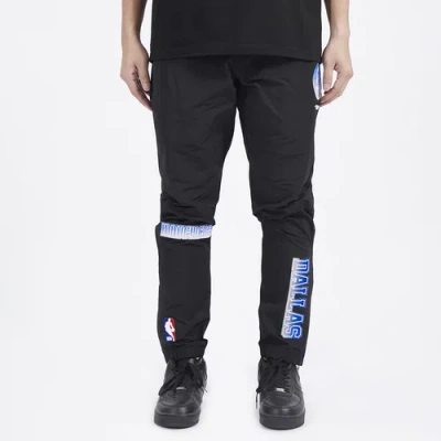 Pro Standard Mens  Mavericks Os Letters Woven Pants In Black/black