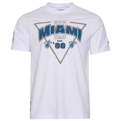 Pro Standard Mens  Miami Heat S/s Flex T-shirt In White