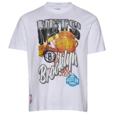 Pro Standard Mens  Nets Gold Hoops Short Sleeve Flex T-shirt In White