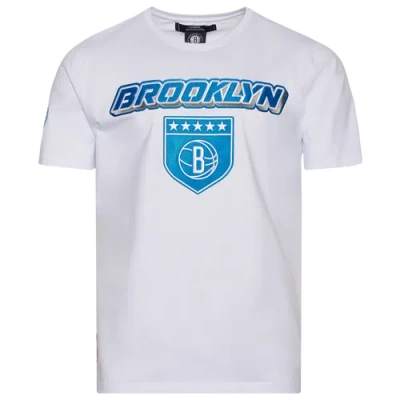 Pro Standard Mens  Nets Military Sj T-shirt In White/blue