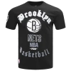 Pro Standard Mens  Nets Old English Sj Tee In Black