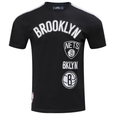 PRO STANDARD MENS PRO STANDARD NETS RETRO CLASSIC SJ STRIPED TEE