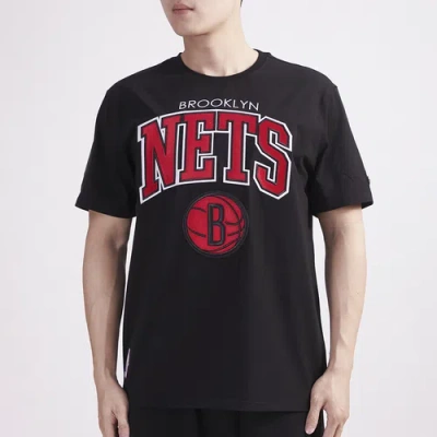 Pro Standard Mens  Nets Short Sleeve T-shirt In Black/red