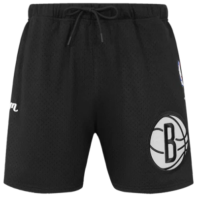Pro Standard Mens  Nets Souvenir Mesh Shorts In Black/grey