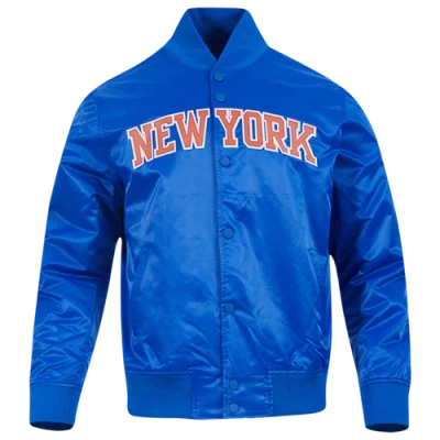 Pro Standard Mens  New York Knicks Satin Jacket In Blue
