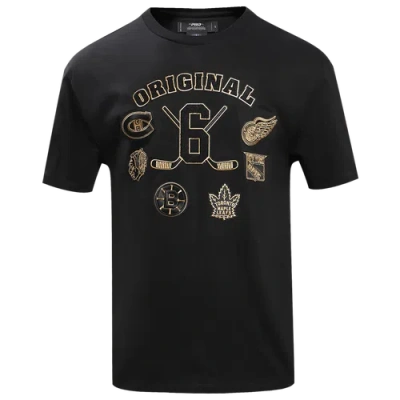 Pro Standard Mens  Og Six B&g Drop Shoulder T-shirt In Black/gold