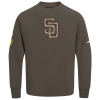 Pro Standard Mens  Padres Champs Drop Shoulder Crew In Brown