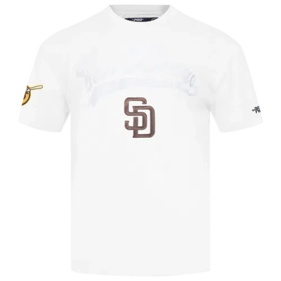 Pro Standard Mens  Padres Living Large Cj Drop Shoulder T-shirt In White