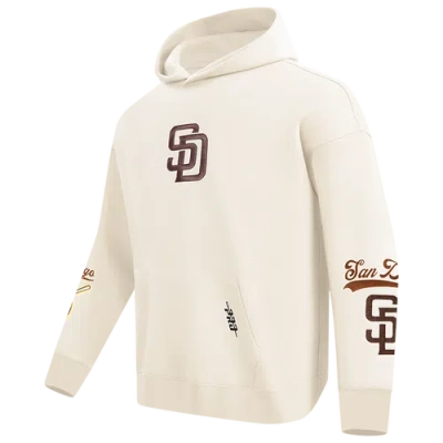 Pro Standard Mens  Padres Living Large Drop Shoulder Po Hoodie In Neutral