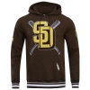 Pro Standard Mens  Padres Mash Up Rib Flc Po Hoodie In Brown
