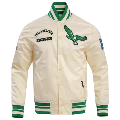 Pro Standard Mens  Philadelphia Eagles Satin Jacket In White