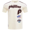 Pro Standard Mens Philadelphia Phillies  Phillies Retro Classic Sj Striped Tee In Eggshell/wine