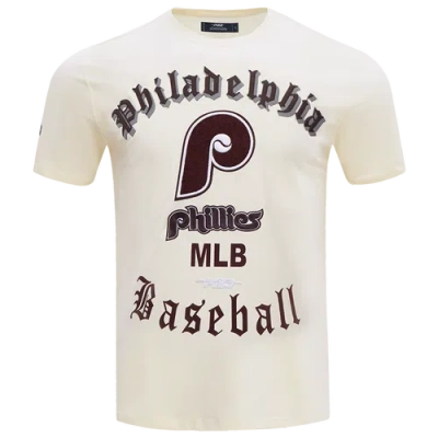 Pro Standard Mens  Phillies Retro Old English Sj Tee In Neutral