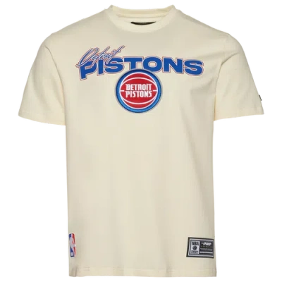 Pro Standard Mens  Pistons World Of Basketball T-shirt In Eggshell/multi