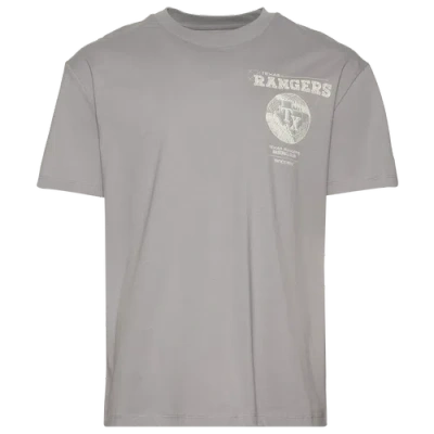 Pro Standard Mens  Rangers Blueprint Pro Drop Shoulder Fc T-shirt In Gray